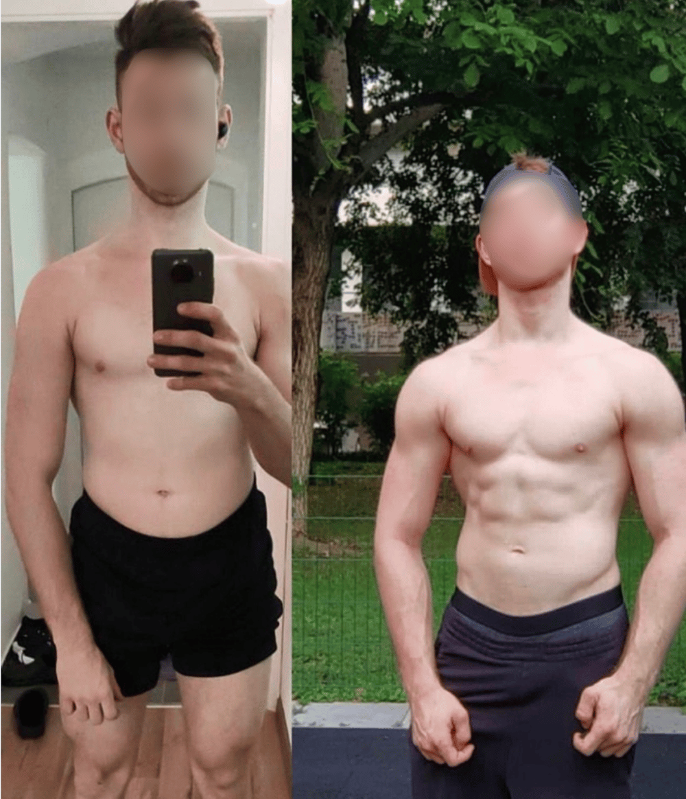 Vorher-Nachher Transformation eines BODY4BUSINESS Kunden